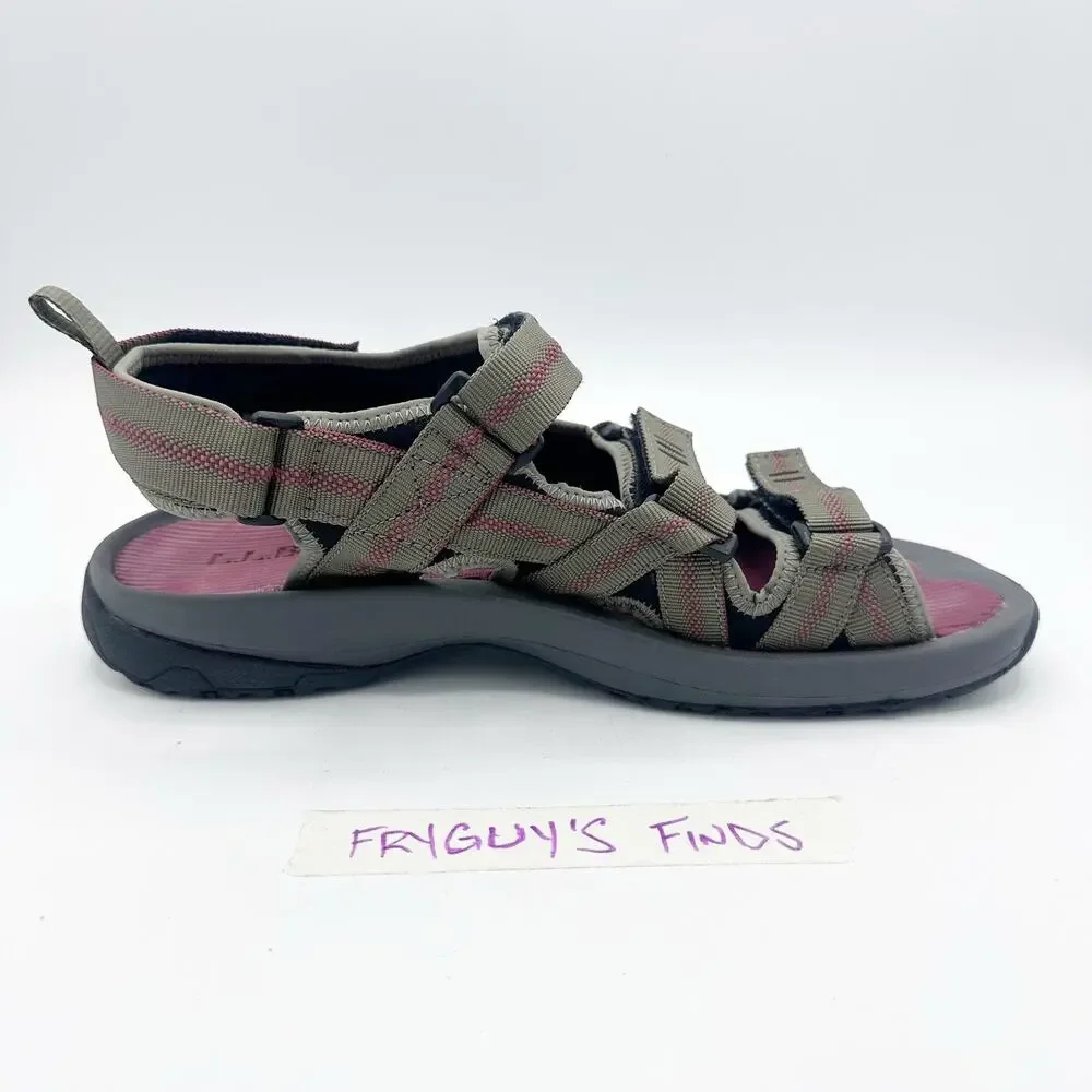 LL Bean Monhegan Sandals Mens Size 9 Green Fisherman Sports Water Green 503339